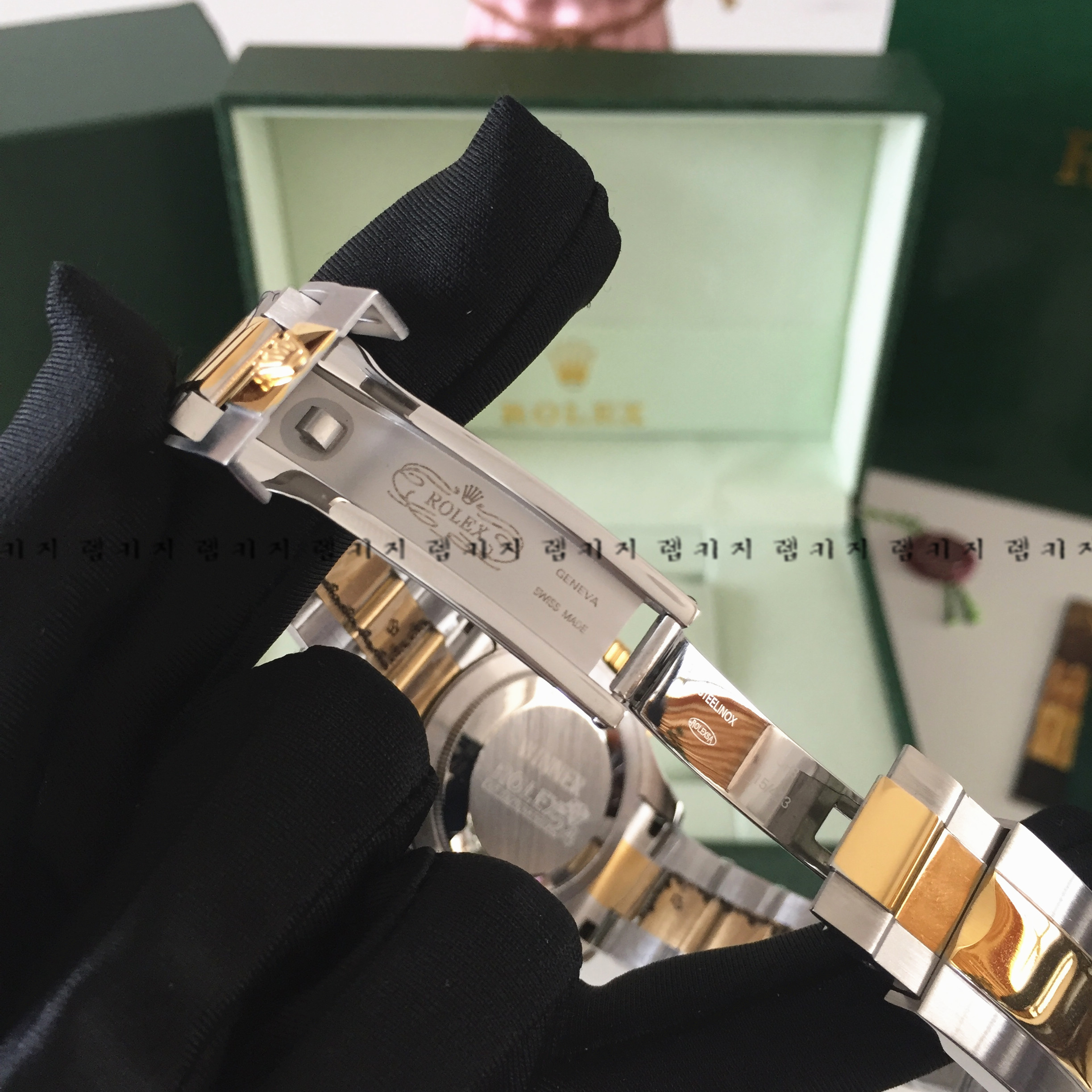 로렉스 데이토나 흑콤 메탈시계